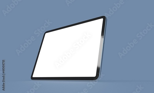 Tablet pc computer with blank screen 3d
