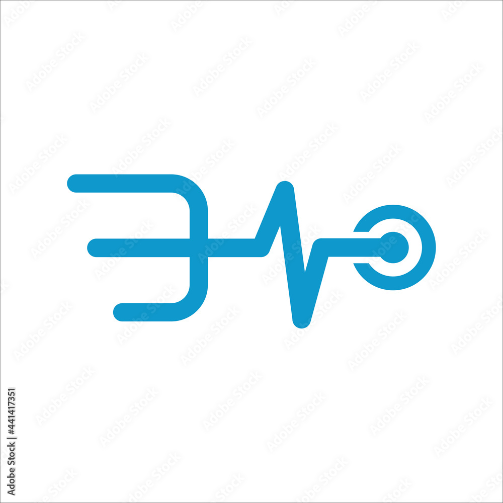 creative pulse logo vector design template creative pulse logo vector design template