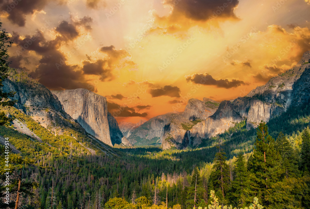 Yosemite Valley newest View Sunset, Wall Art, Landscape, Mountains, National Park, Canvas, Poster, Printable, Nature, Art