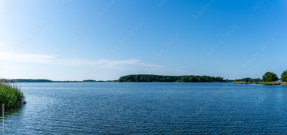 panorama view of the Maribo Lake in Denmark