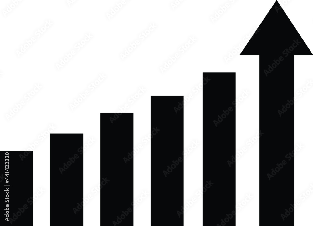 growing graph icon growing graph icon