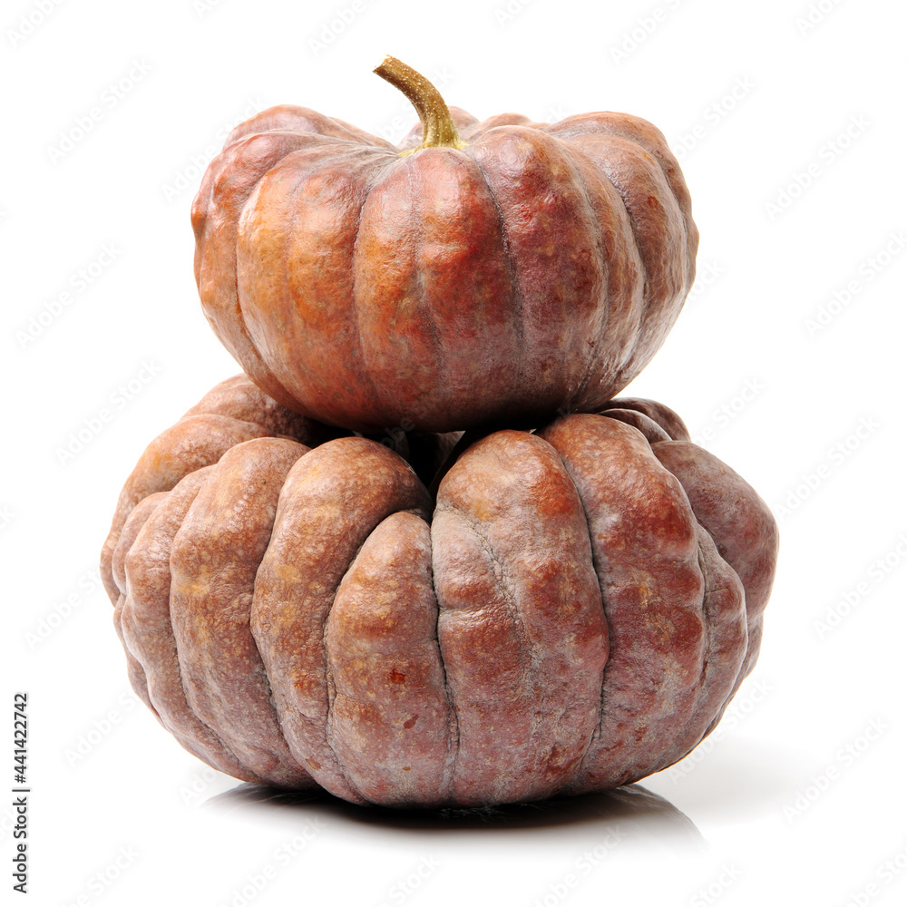 Fototapeta premium Orange pumpkin on white background 