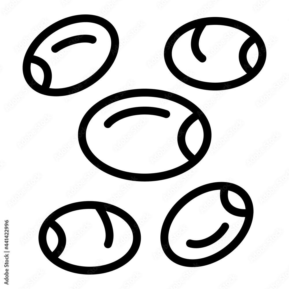 Lentil diet icon. Outline Lentil diet vector icon for web design isolated on white background Lentil diet icon. Outline Lentil diet vector icon for web design isolated on white background