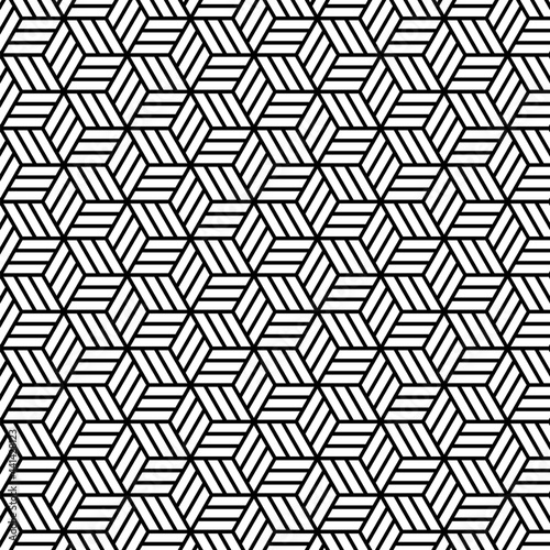 Hexagonal Overlapping Pattern Background. Abstract Pattern Shapes. Vector Illustration.