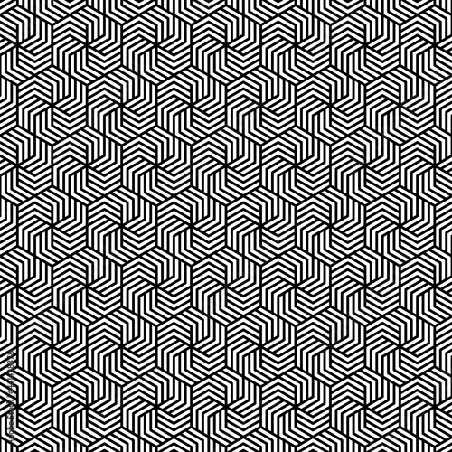 Hexagonal Pattern Background. Abstract Round Overlapping Pattern. Vector Illustration.