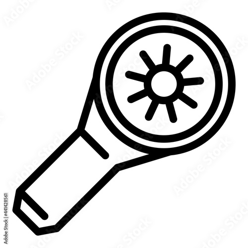 Shower head falling icon. Outline Shower head falling vector icon for web design isolated on white background