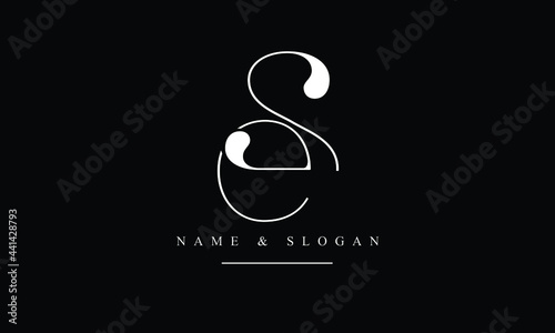 SE, ES, S, E abstract letters logo monogram