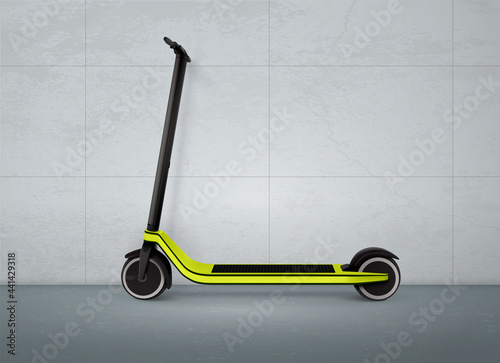 Eelectric Scooter Realistic Background photo