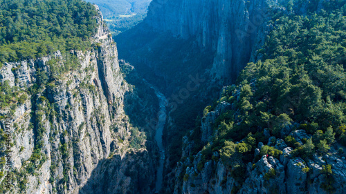Aerial view of the canyon