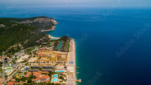 Aerial view of the coast of Turkey