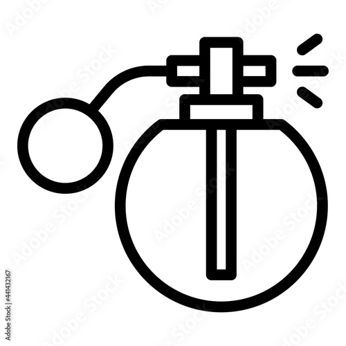Retro perfume bottle icon. Outline Retro perfume bottle vector icon for web design isolated on white background