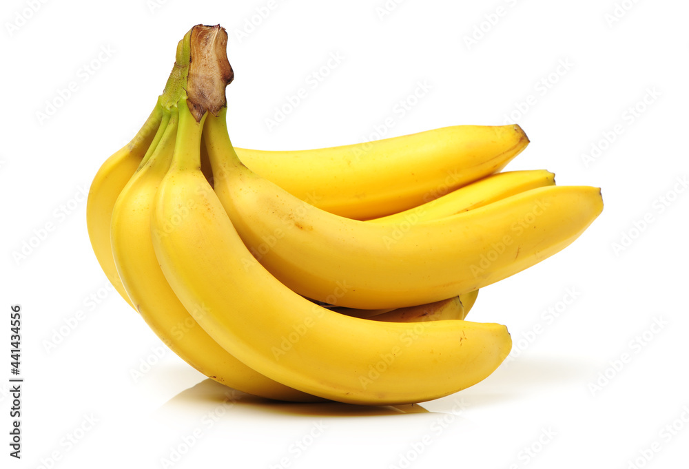 bananas isolated on white