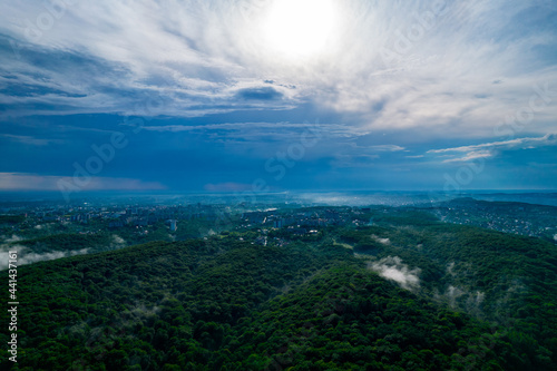 Aerial view of forest and fog © Sharapov Oleh