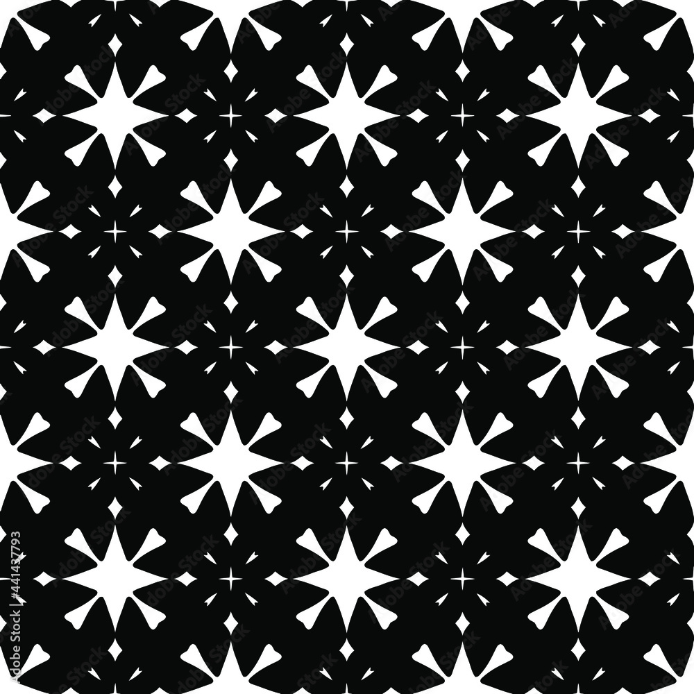 floral seamless pattern background.Geometric ornament for wallpapers and backgrounds. Black and white pattern.
floral seamless pattern background.Geometric ornament for wallpapers and backgrounds. Black and white pattern.