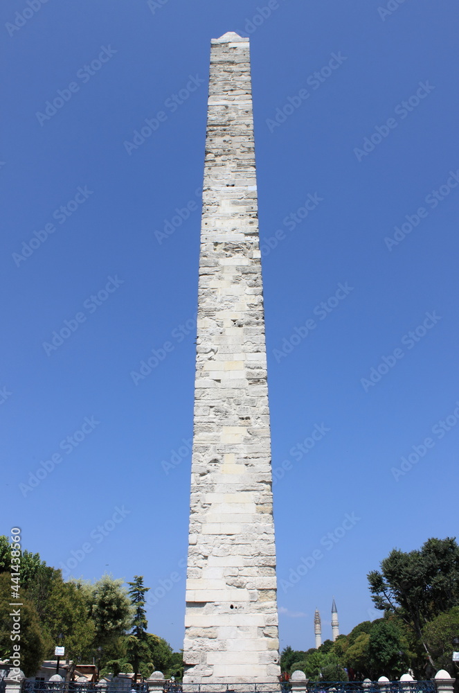 Walled Obelisk in Istanbul, Turkey