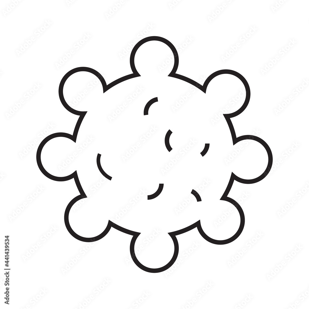 germ virus corona or covid-19 icon on white background vector.bacteria and germs. germ virus corona or covid-19 icon on white background vector.bacteria and germs.