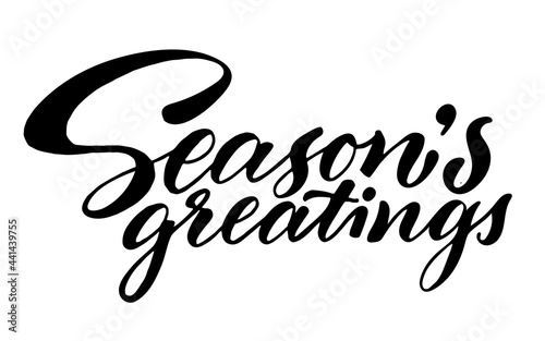 Season's greatings, vector illustration for christmas holiday.