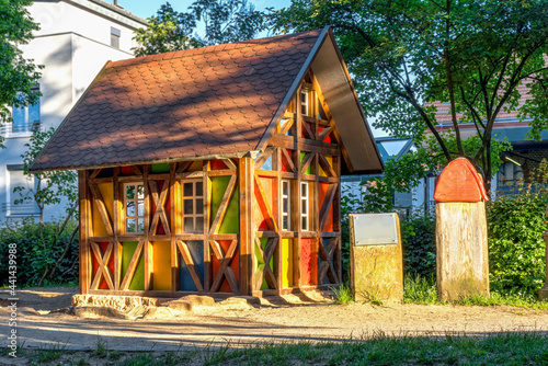 Fototapeta The house of the seven dwarfs in Lohr am Main, Bavaria