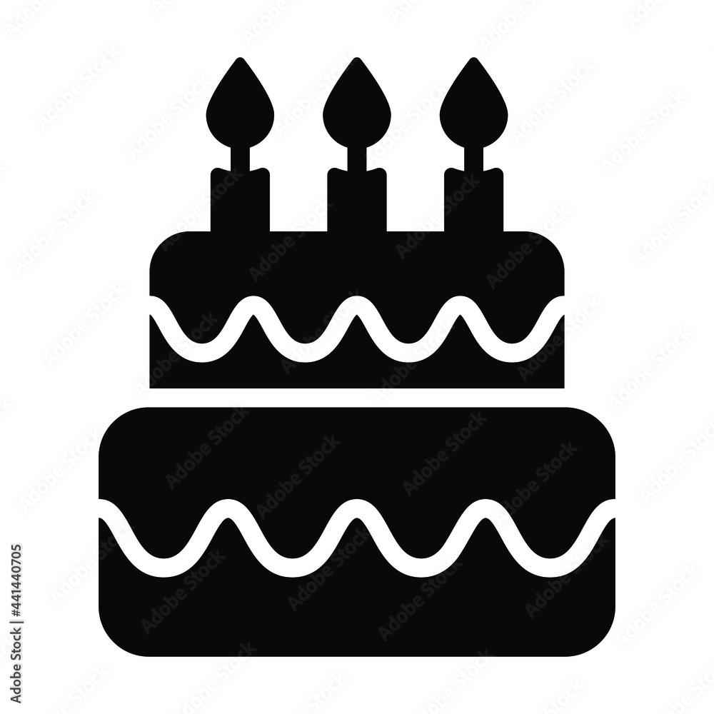 cake glyph icon, vector design usa independence day icon. cake glyph icon, vector design usa independence day icon.