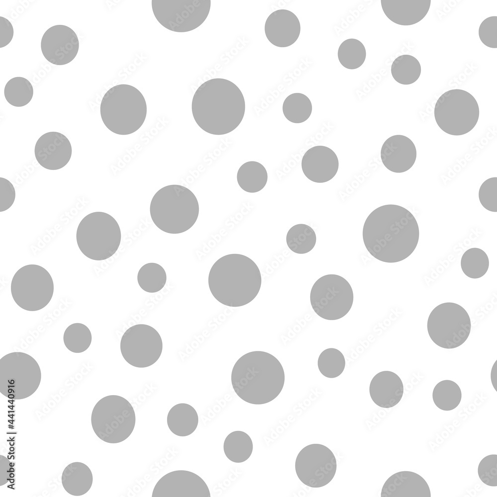 Dots Background with irregular, chaotic circles. Points seamless texture pattern.