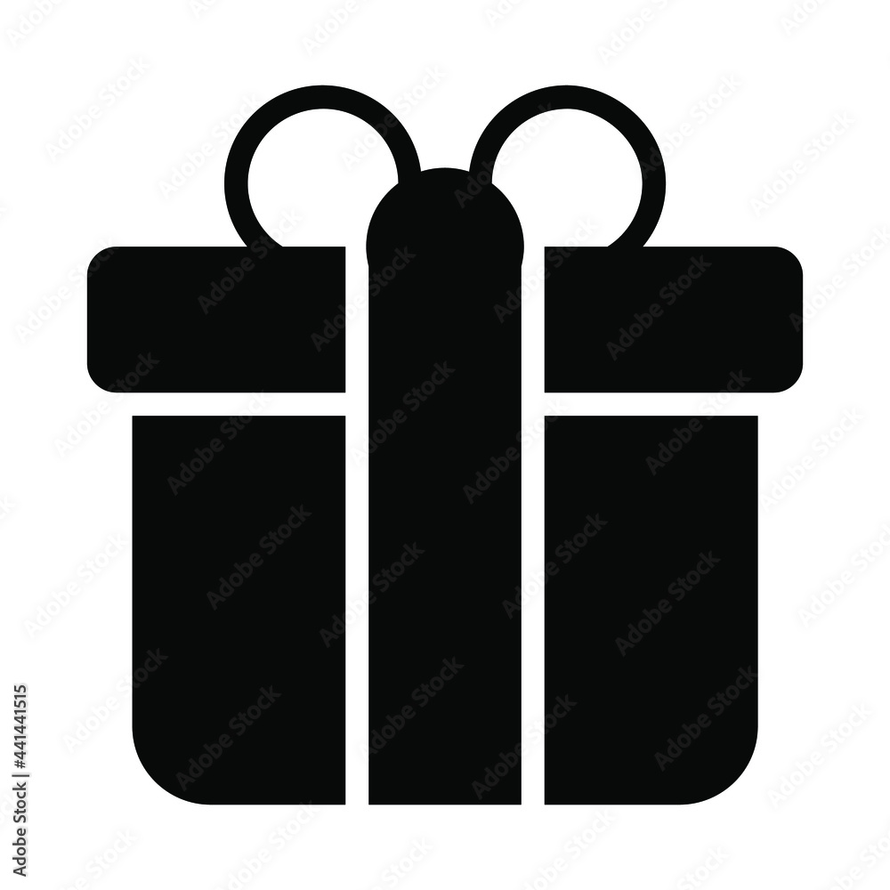gift box, present glyph icon, vector design usa independence day icon. gift box, present glyph icon, vector design usa independence day icon.
