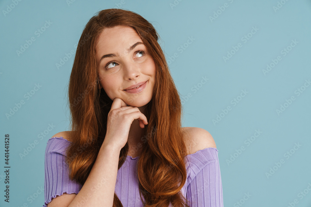 Close up portrait of a smiling young casual woman Close up portrait of a smiling young casual woman