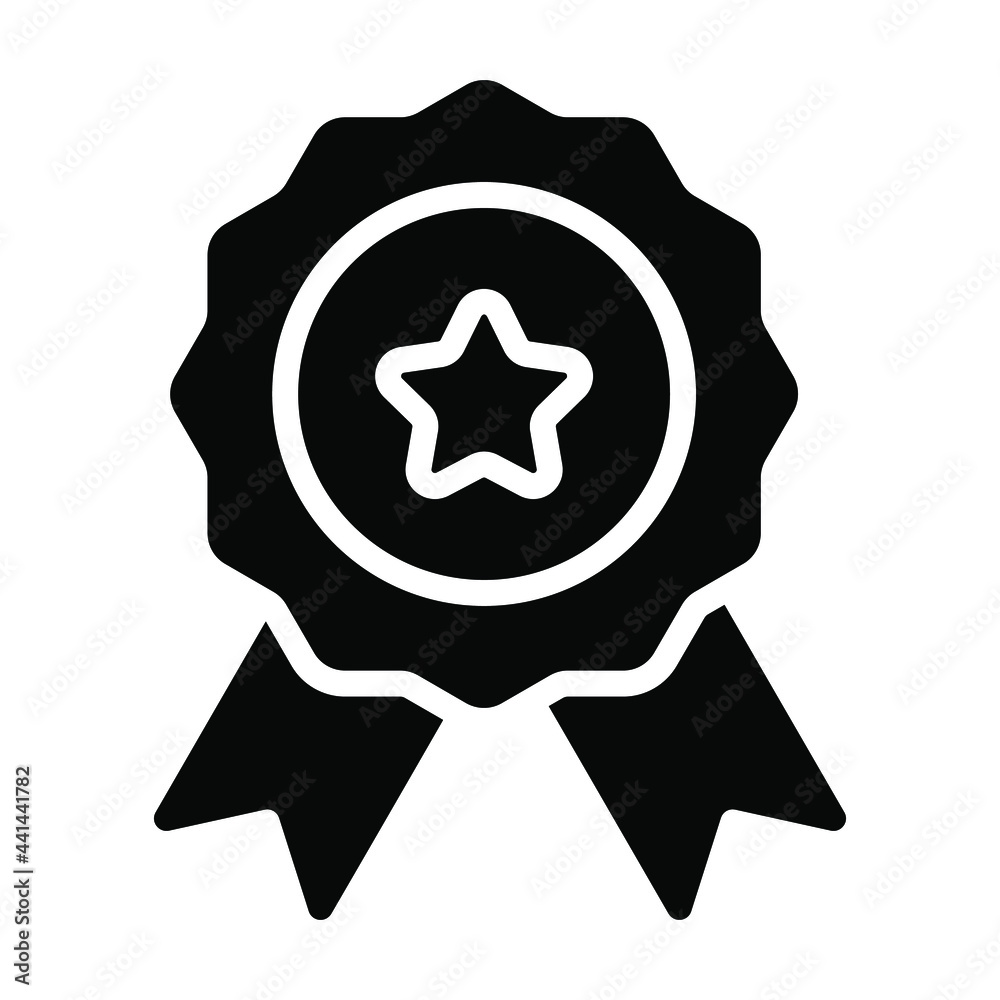 badge, award glyph icon, vector design usa independence day icon. badge, award glyph icon, vector design usa independence day icon.