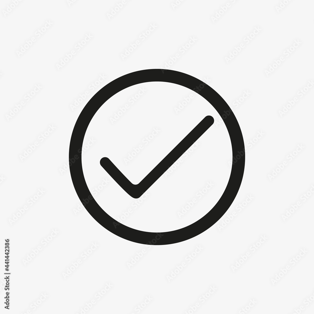 Checkbox icon vector illustration. Check mark sign. Checkbox icon vector illustration. Check mark sign.