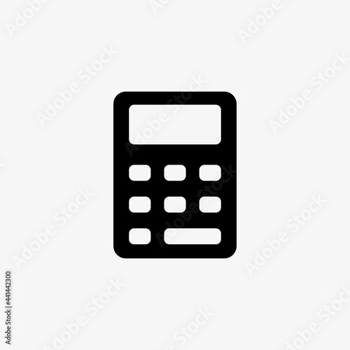 Calculator icon isolated on white background. © studiographicmh