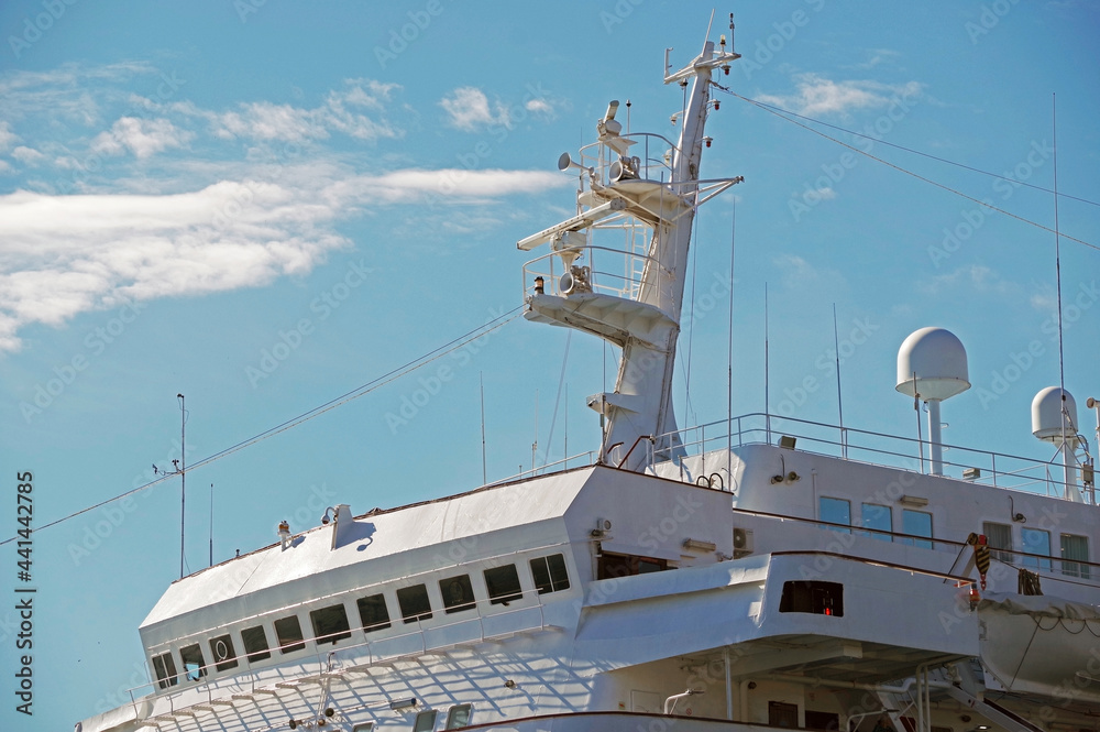 Naklejka premium Modern cruise ship