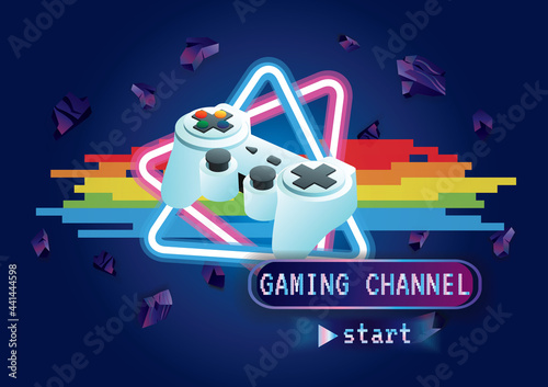 Game zone game icon background vector