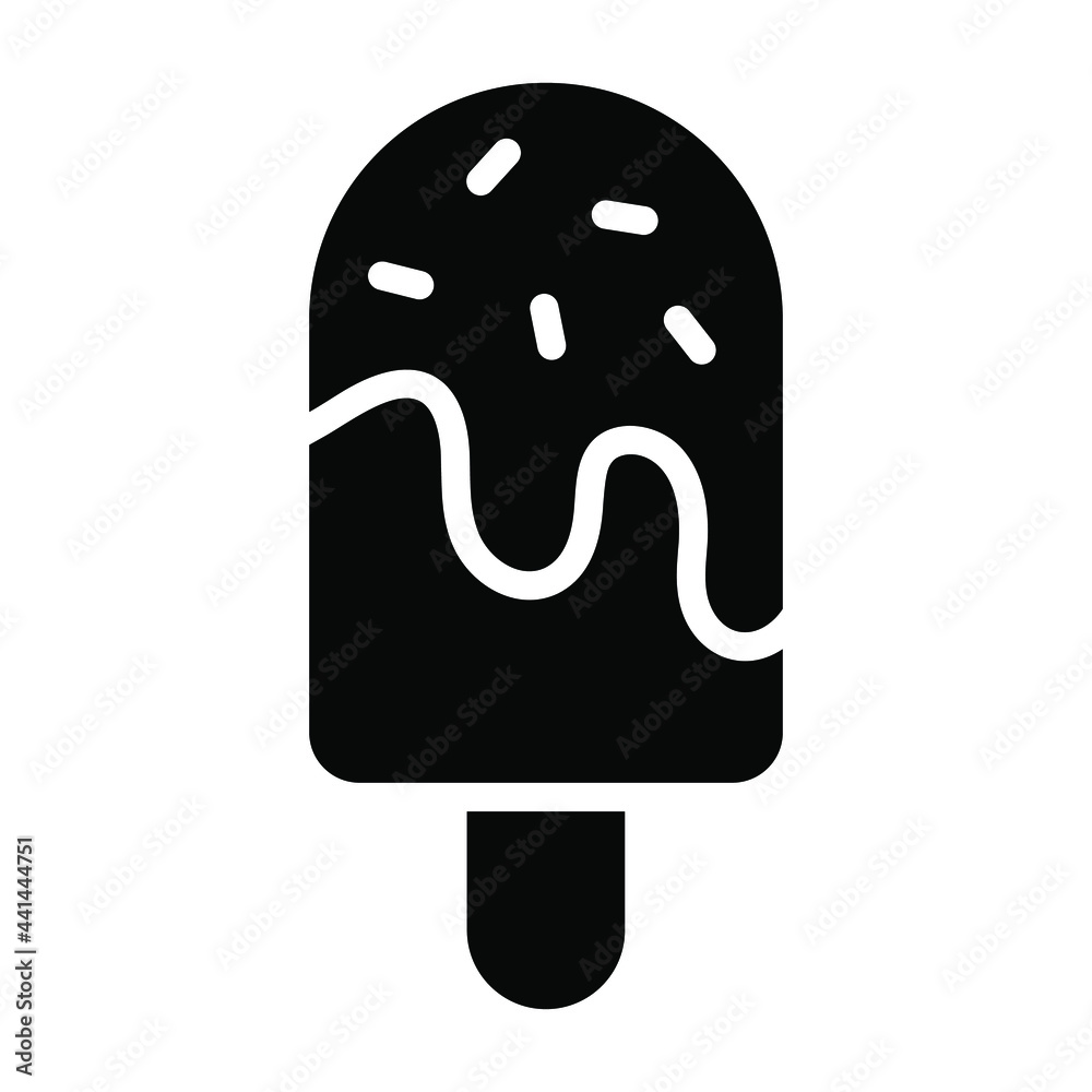 ice cream stick glyph icon, vector design usa independence day icon. ice cream stick glyph icon, vector design usa independence day icon.
