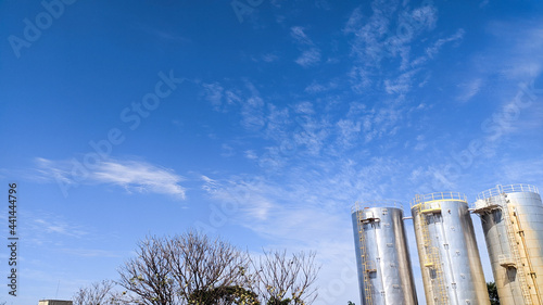 Blue Sky With Urban Landscape