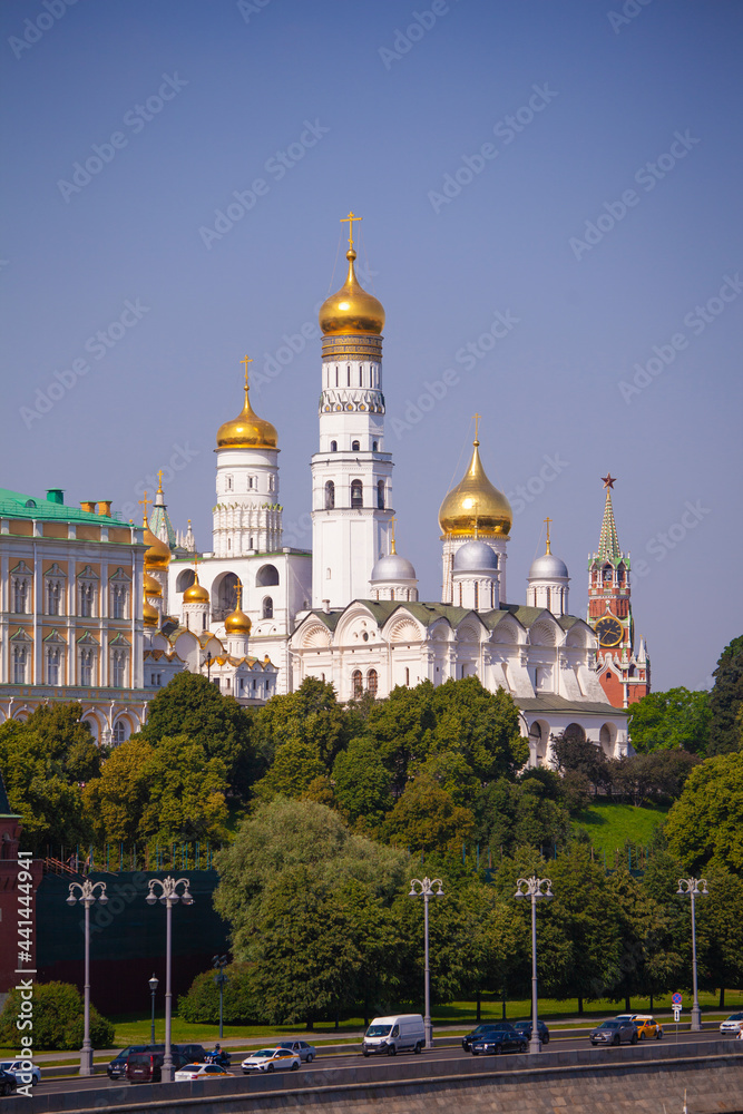 The Archangel and Annunciation Cathedrals of the Moscow Kremlin in Russia