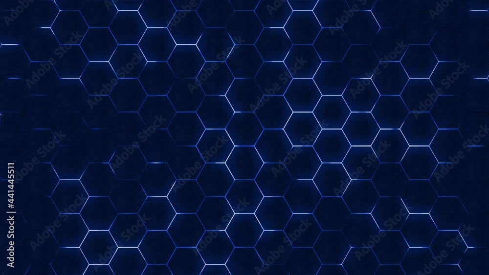 Abstract hexagonal technology background