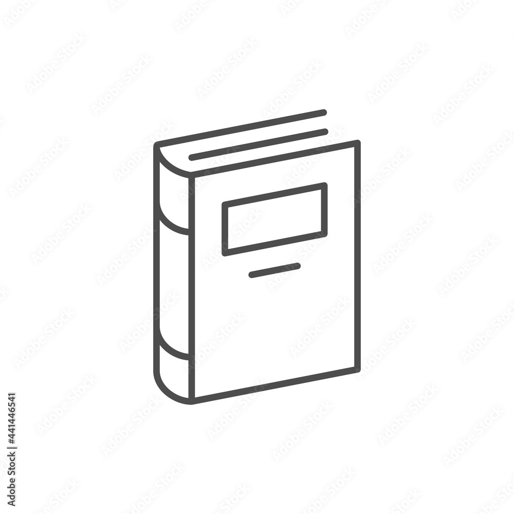 Book line icon or education concept Book line icon or education concept