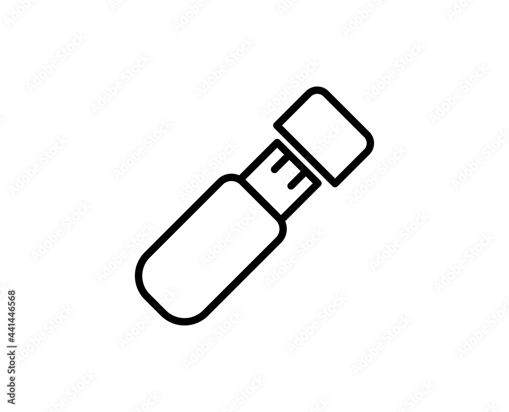 Usb flash line icon Usb flash line icon