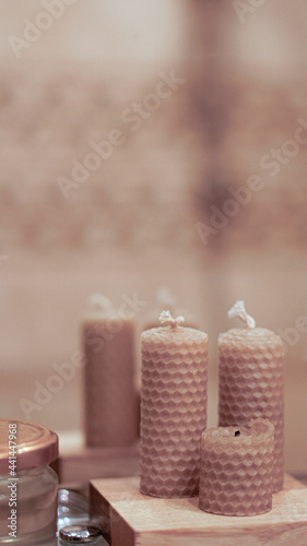 spa setting with candles