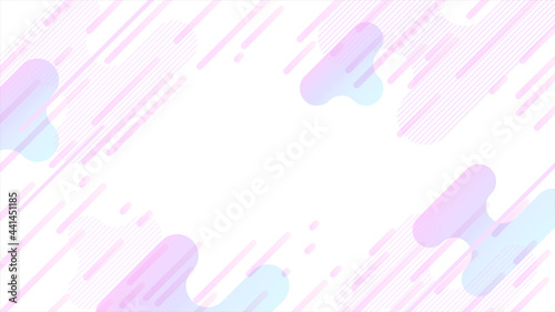 ピンクと水色のネオンカラーグラデーションデジタル白背景