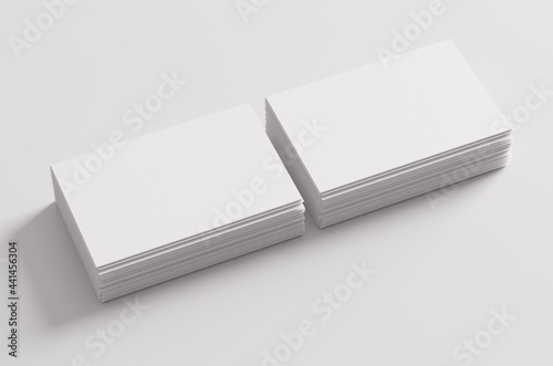 Business Card Mock-Up (85x55mm) 3D Illustration