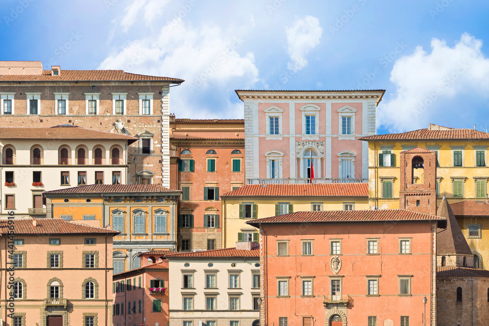 Fototapeta premium Abstract composition inspired of typical old Italian buildings l