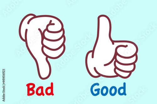 Good Bad ハンドサイン 
