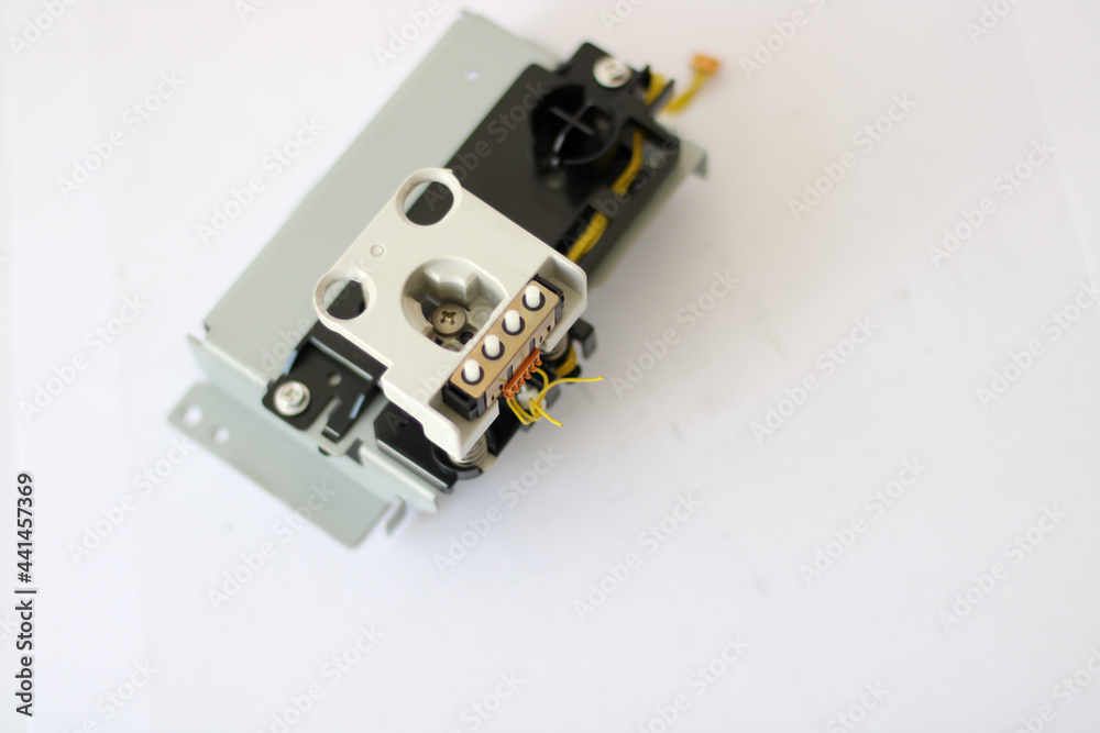broken wires on the tray sensor for A4 paper format, laser printer parts broken wires on the tray sensor for A4 paper format, laser printer parts