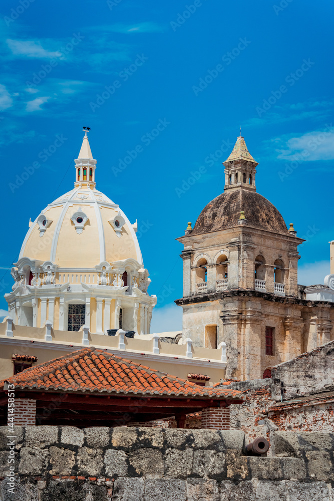 The beautiful and colonial Cartagena de Indias in Colombia