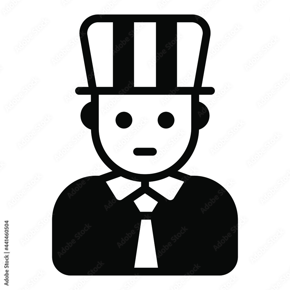 president, men black filled line icon, vector design usa independence day icon. president, men black filled line icon, vector design usa independence day icon.
