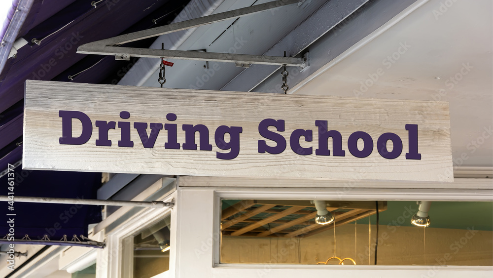 Street Sign DRIVING SCHOOL
