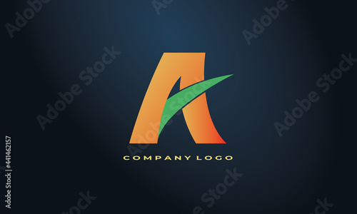 Corporate logo for Social Media Post,Business Logo Vector,A Letter Logo Design,A Letter Vector Icon.