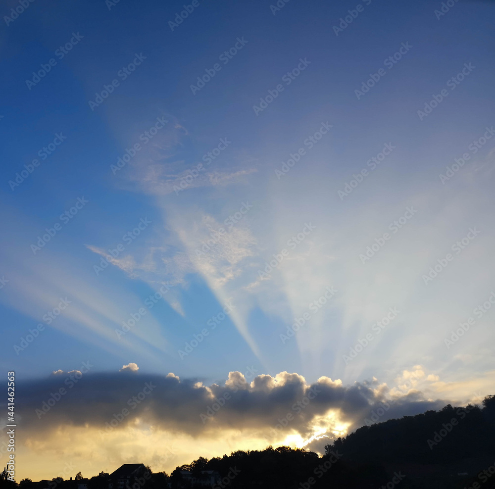 Dreamy Sky and Clouds at Sunset/Sunrise