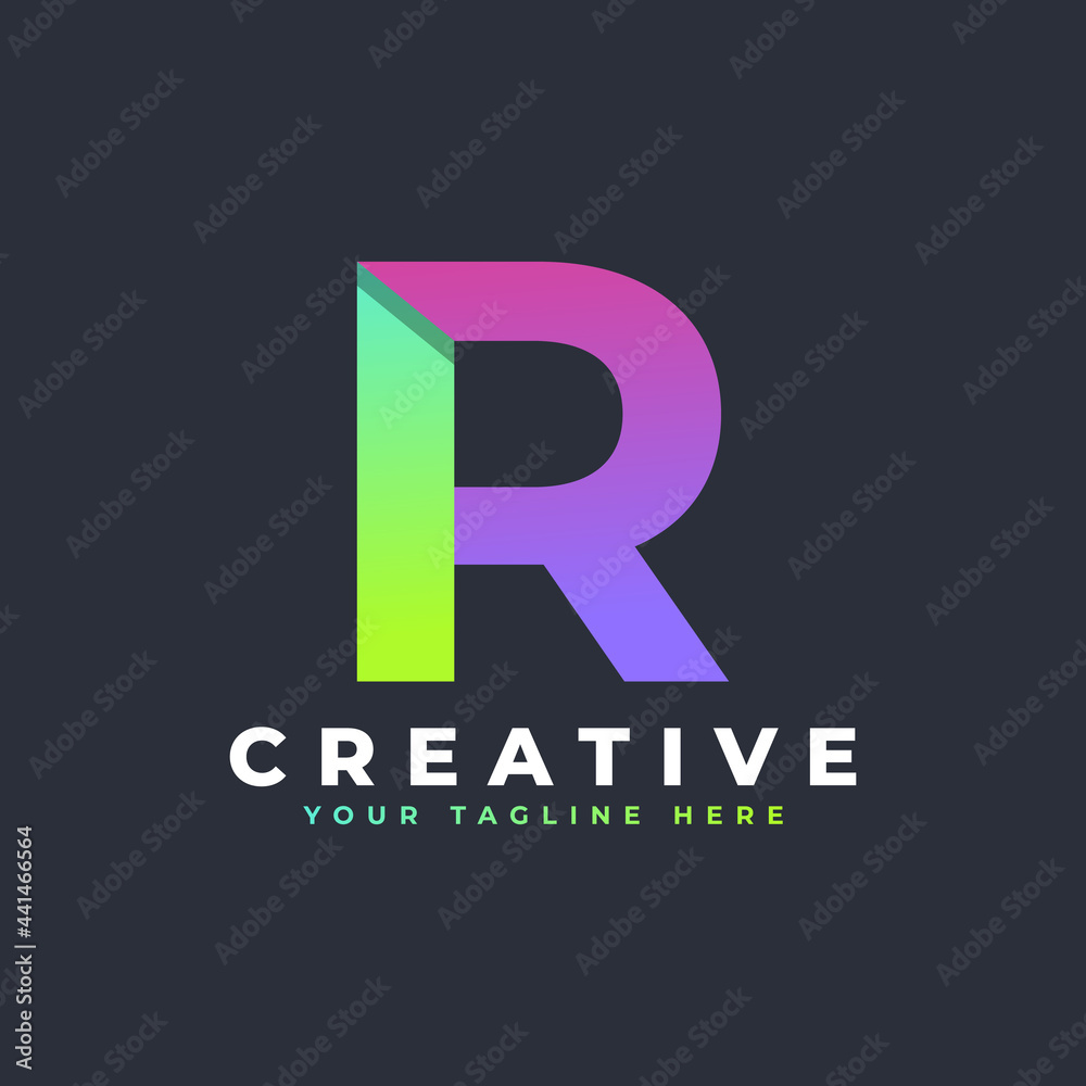 Creative Initial Letter R Logo. Green and Purple Geometric Shape. Usable for Business and Branding Logos. Flat Vector Logo Design Template Element. Creative Initial Letter R Logo. Green and Purple Geometric Shape. Usable for Business and Branding Logos. Flat Vector Logo Design Template Element.