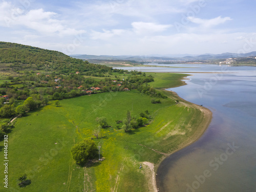 Aerial view of Studen Kladenets Reservoir, Bulgaria